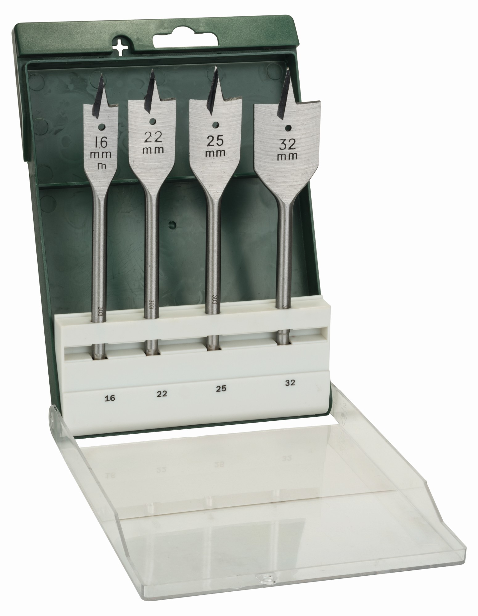 Set de 4 brocas fresadoras planas