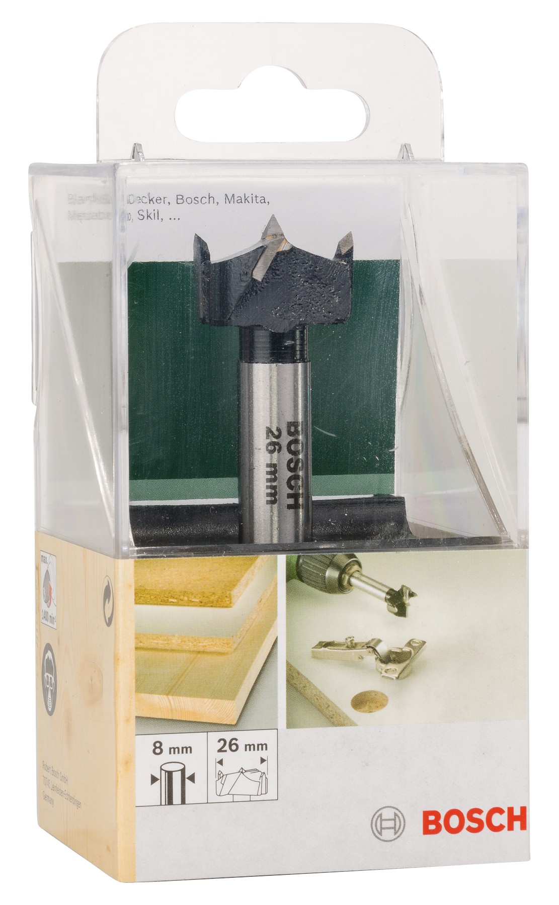 Broca artesanal de HM (metal duro), DIN 7483 GD = 26,0 mm; L = 90 mm