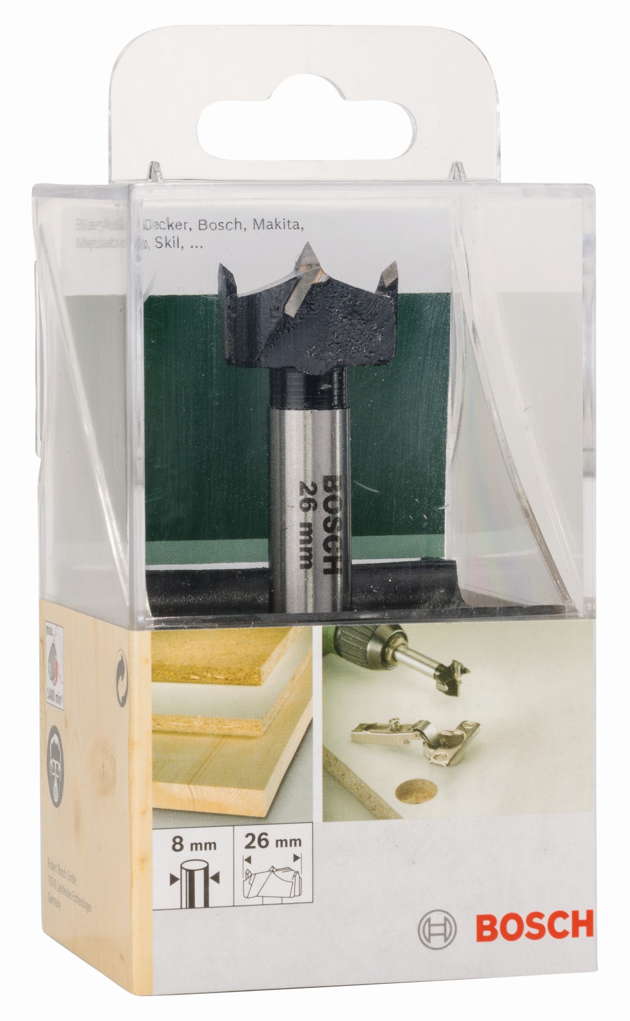 Broca artesanal de HM (metal duro), DIN 7483 GD = 26,0 mm; L = 90 mm