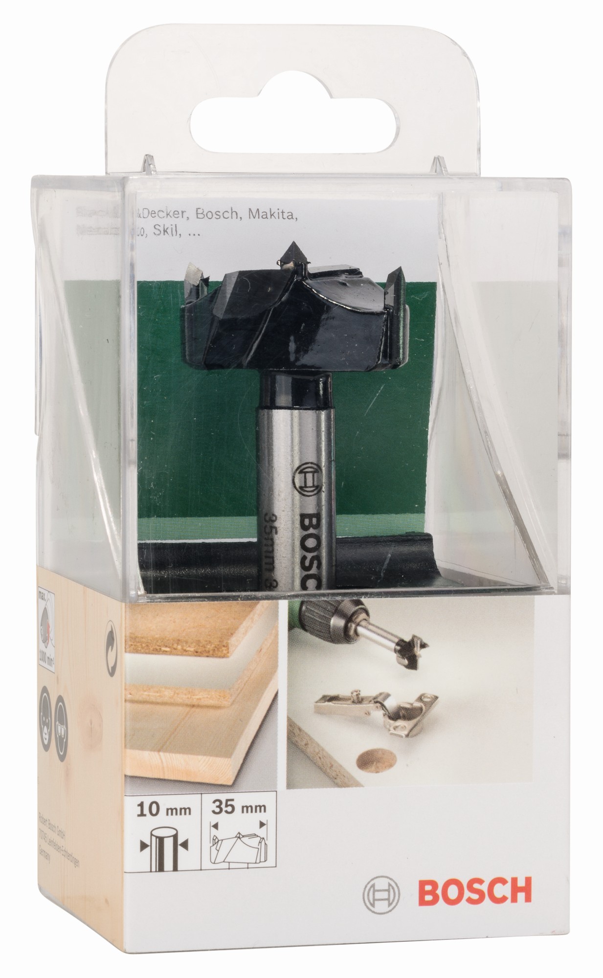 Broca artesanal de HM (metal duro), DIN 7483 GD = 35,0 mm; L = 90 mm