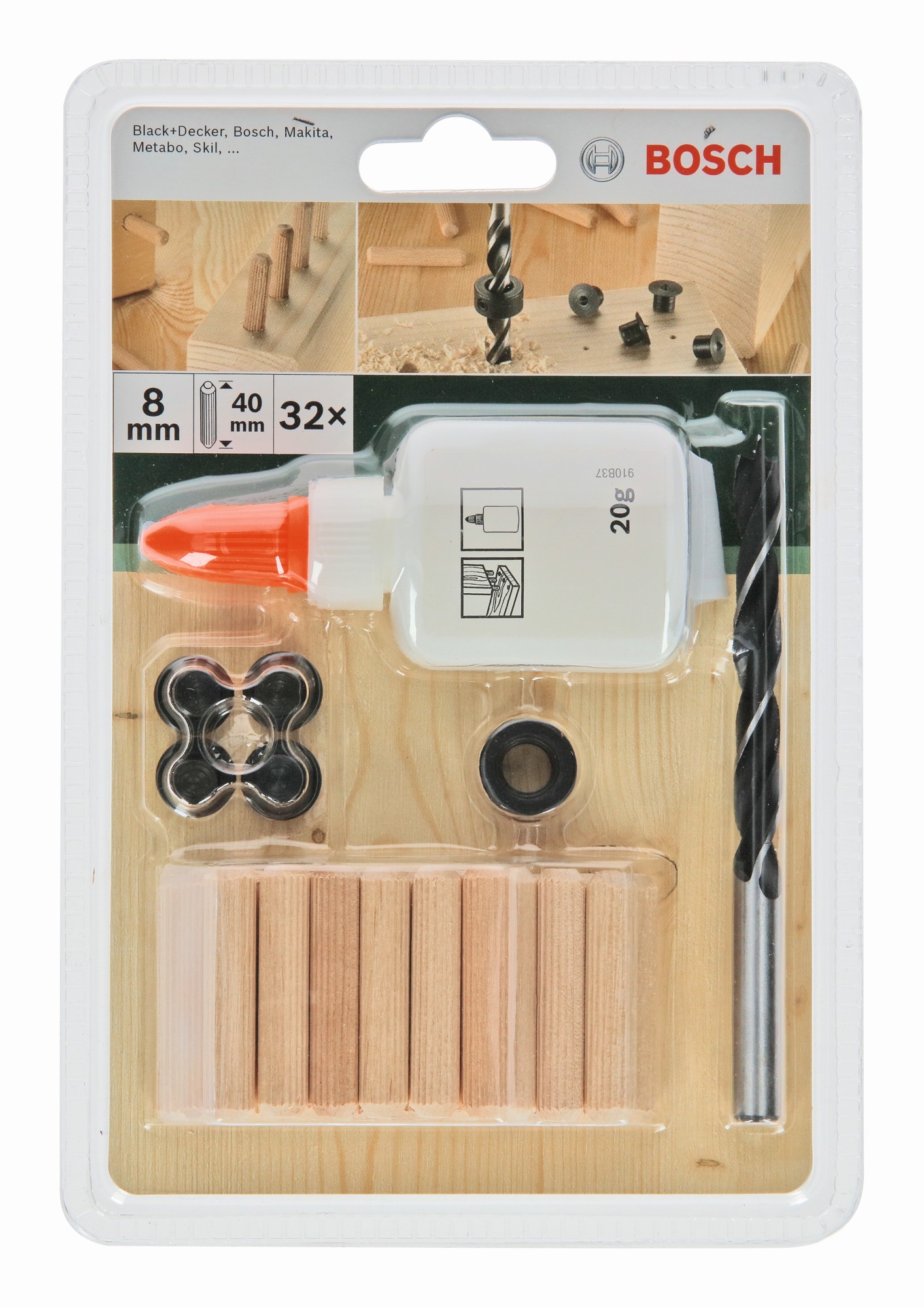 Set de 32 tacosD = 8 mm; L = 40 mm