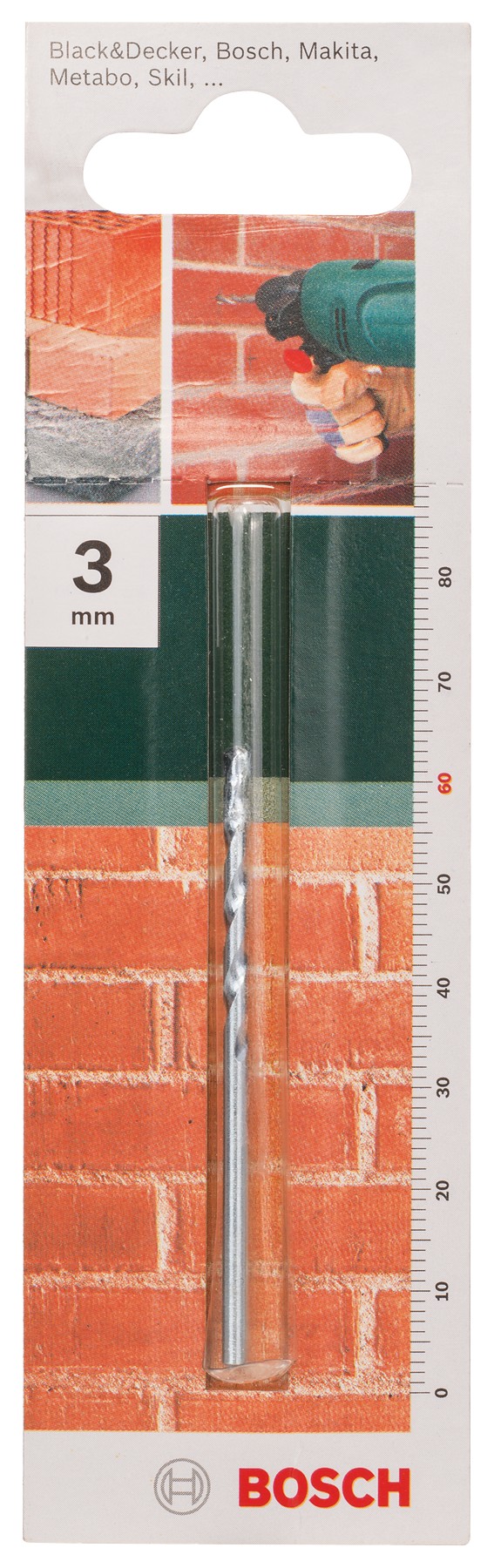 Brocas para piedraD = 3,0 mm; L = 60 mm