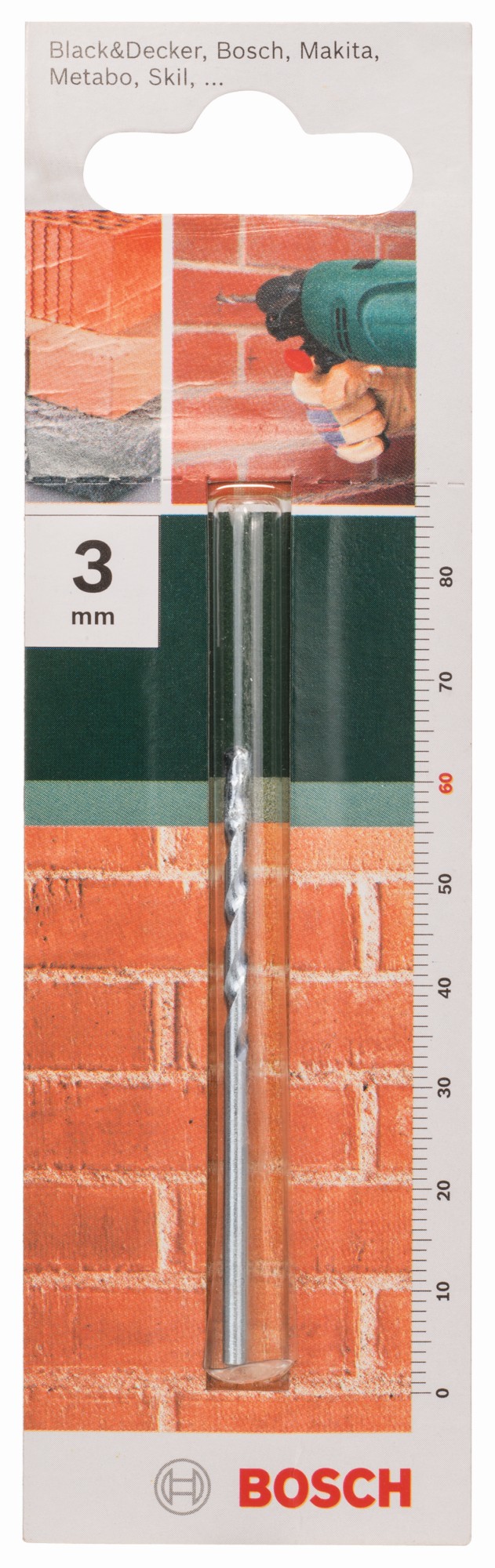 Brocas para piedraD = 3,0 mm; L = 60 mm