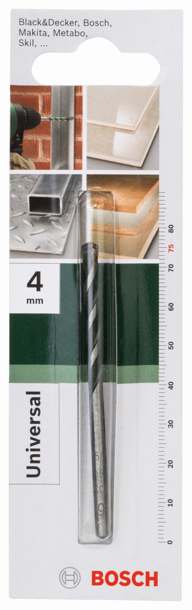 Broca multiusoD = 4,0 mm; L = 75 mm