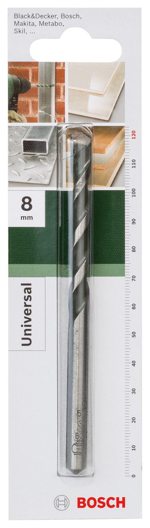 Broca multiusoD = 8,0 mm; L = 120 mm