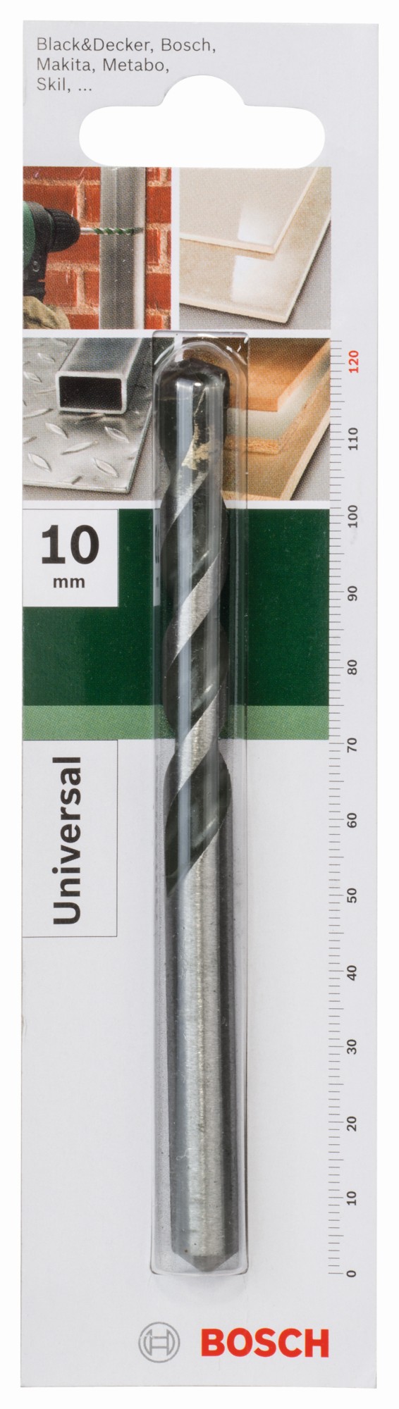 Broca multiusoD = 10,0 mm; L = 120 mm