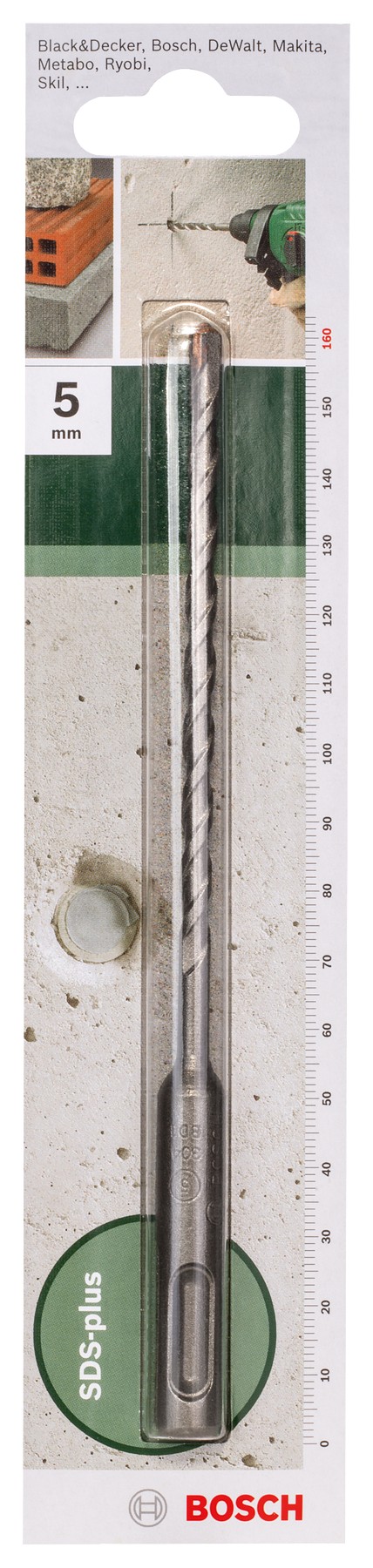Broca SDS plus para martillos perforadoresD = 6 mm; L = 160 mm