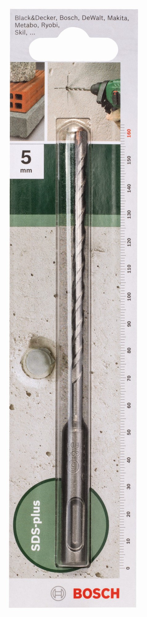 Broca SDS plus para martillos perforadoresD = 6 mm; L = 160 mm