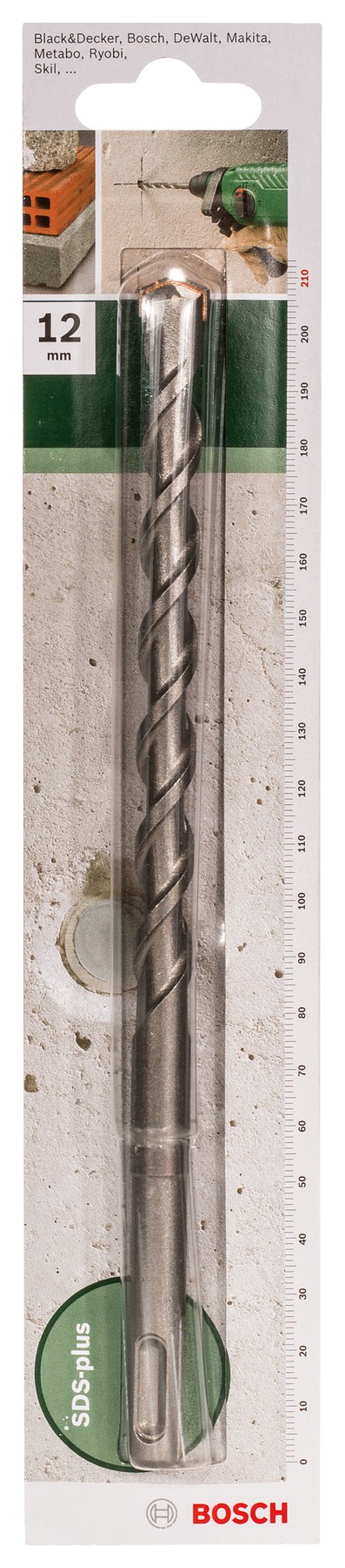 Broca SDS plus para martillos perforadoresD = 13 mm; L = 210 mm