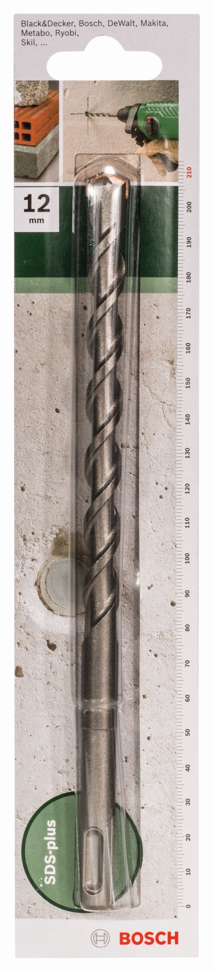 Broca SDS plus para martillos perforadoresD = 13 mm; L = 210 mm