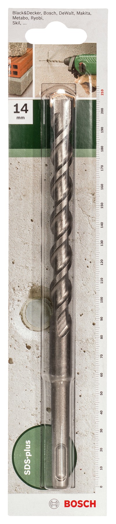 Broca SDS plus para martillos perforadoresD = 15 mm; L = 210 mm