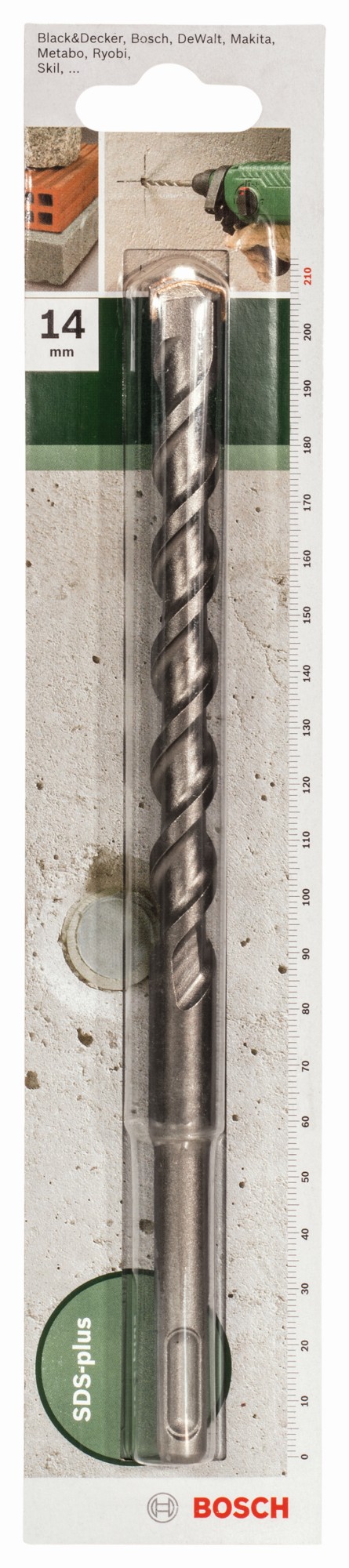 Broca SDS plus para martillos perforadoresD = 15 mm; L = 210 mm