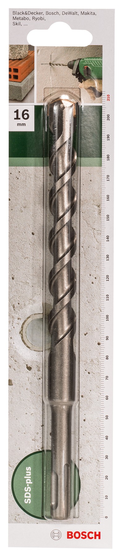 Broca SDS plus para martillos perforadoresD = 17 mm; L = 210 mm