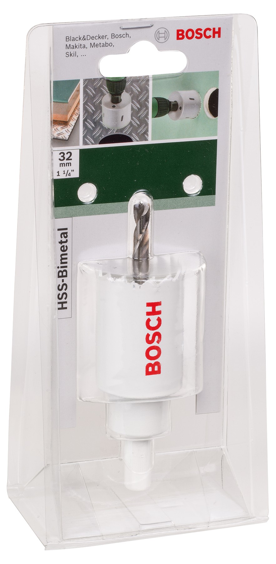 Sierra de corona HSS bimetálicaDiámetro = 32 mm