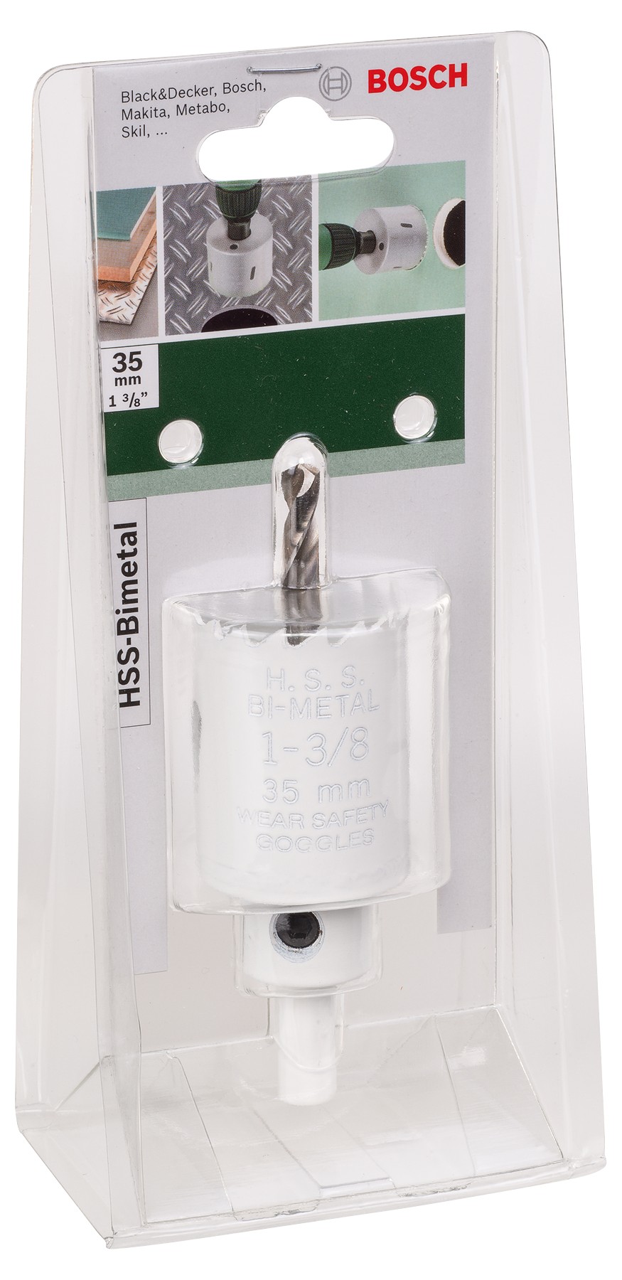 Sierra de corona HSS bimetálicaDiámetro = 35 mm