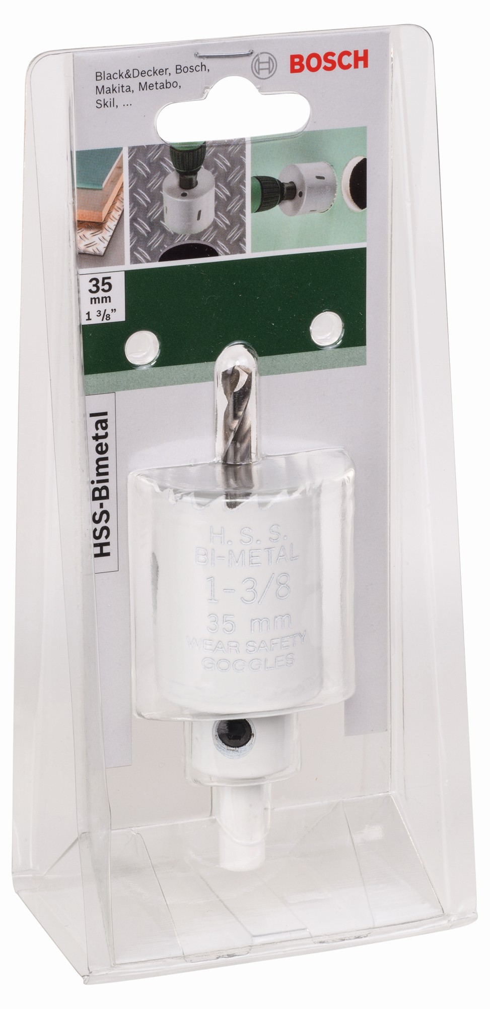 Sierra de corona HSS bimetálicaDiámetro = 35 mm