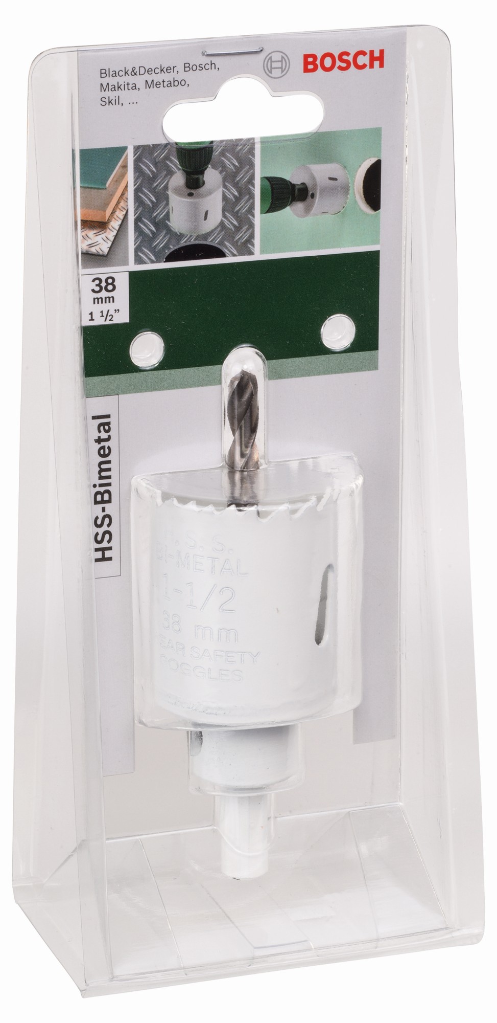 Sierra de corona HSS bimetálicaDiámetro = 38 mm