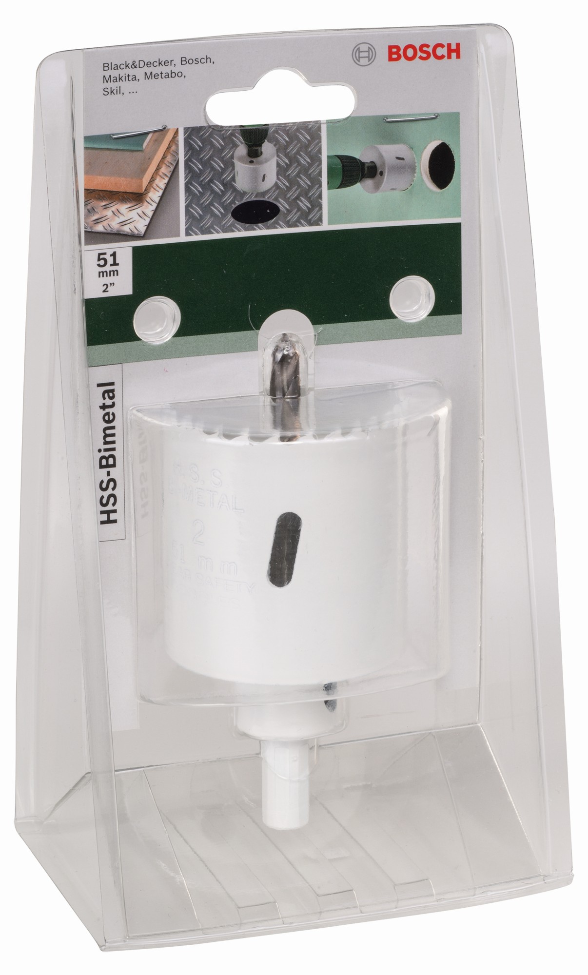 Sierra de corona HSS bimetálicaDiámetro = 51 mm