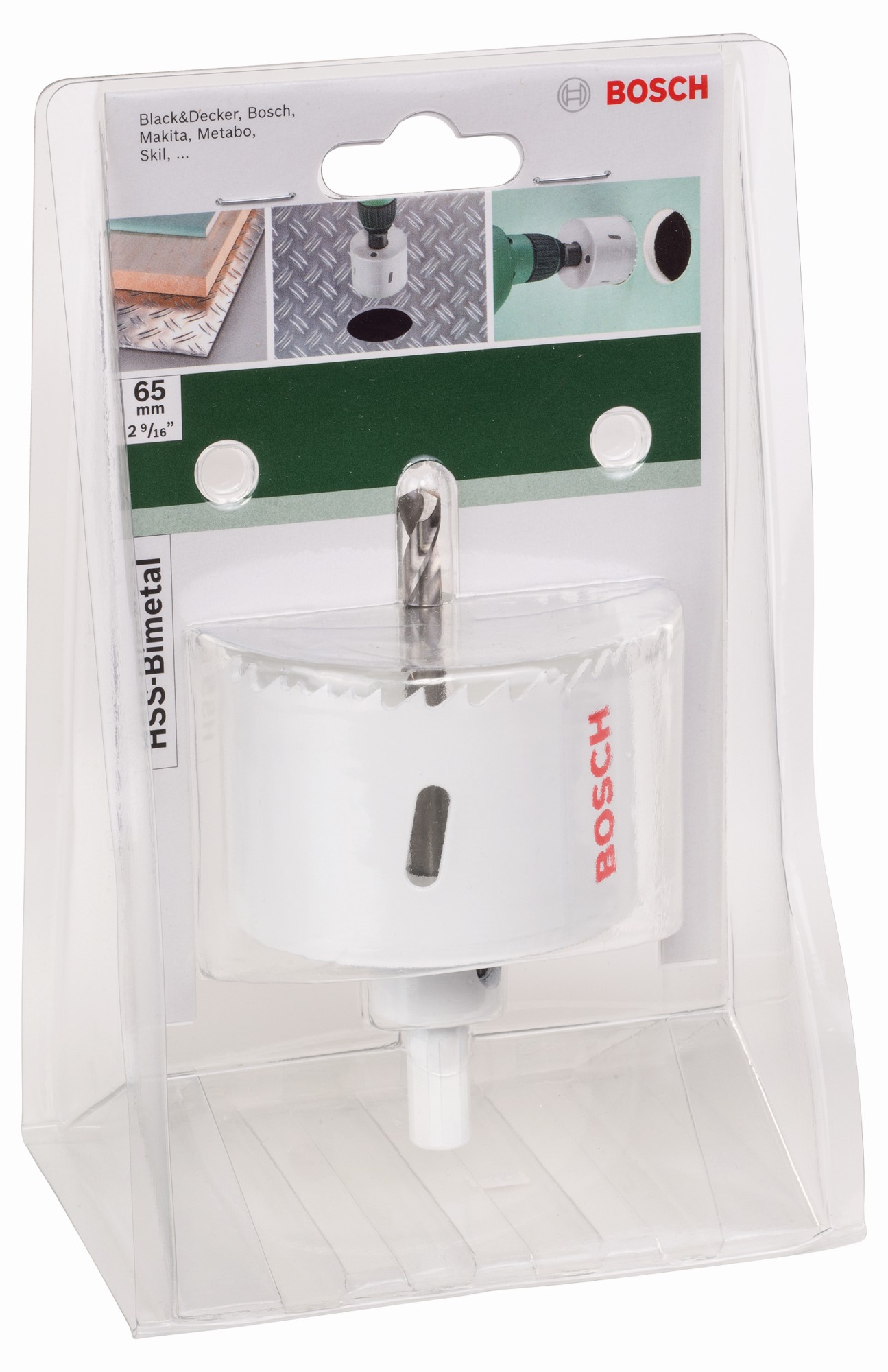 Sierra de corona HSS bimetálicaDiámetro = 65 mm