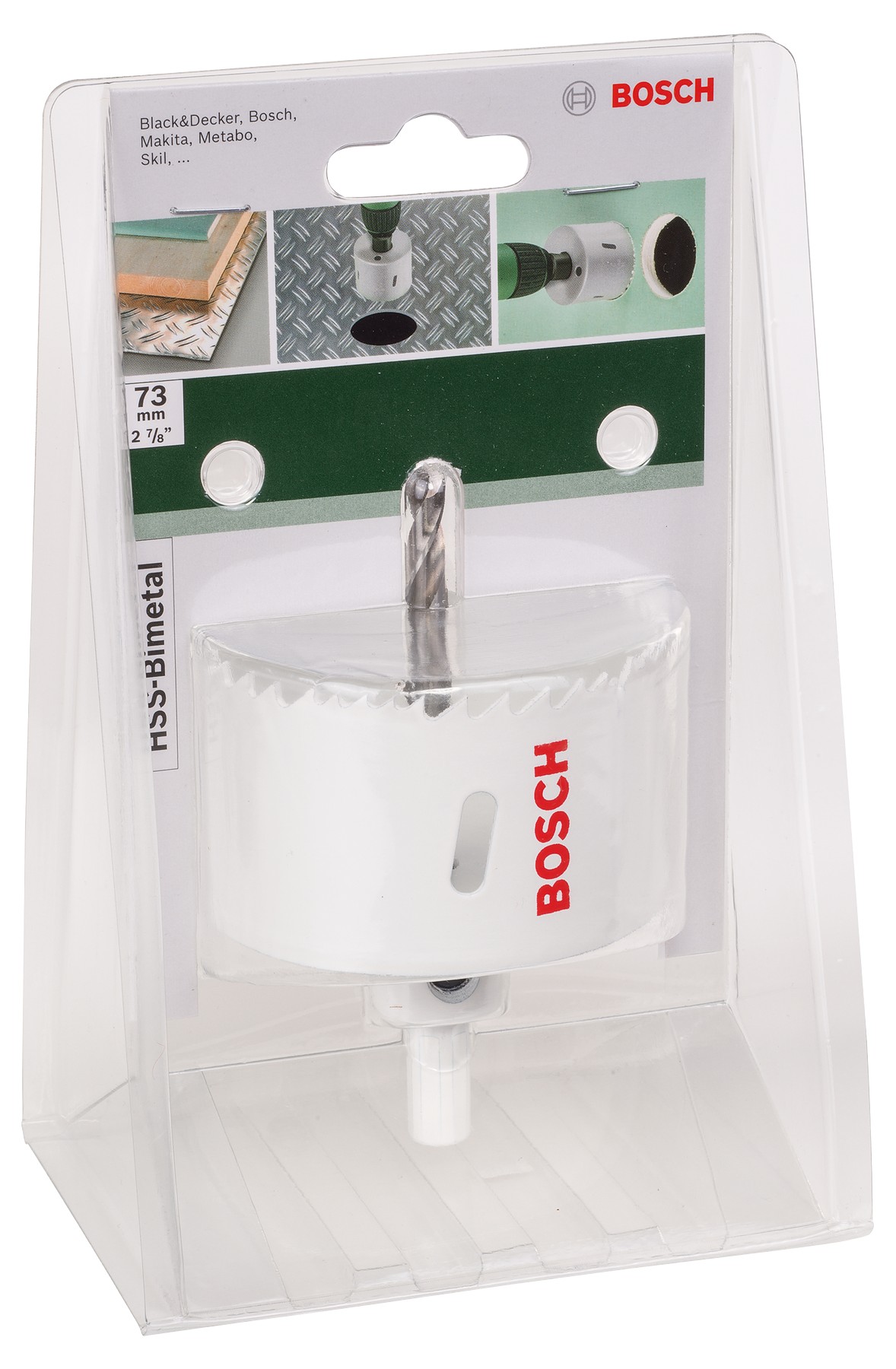 Sierra de corona HSS bimetálicaDiámetro = 73 mm