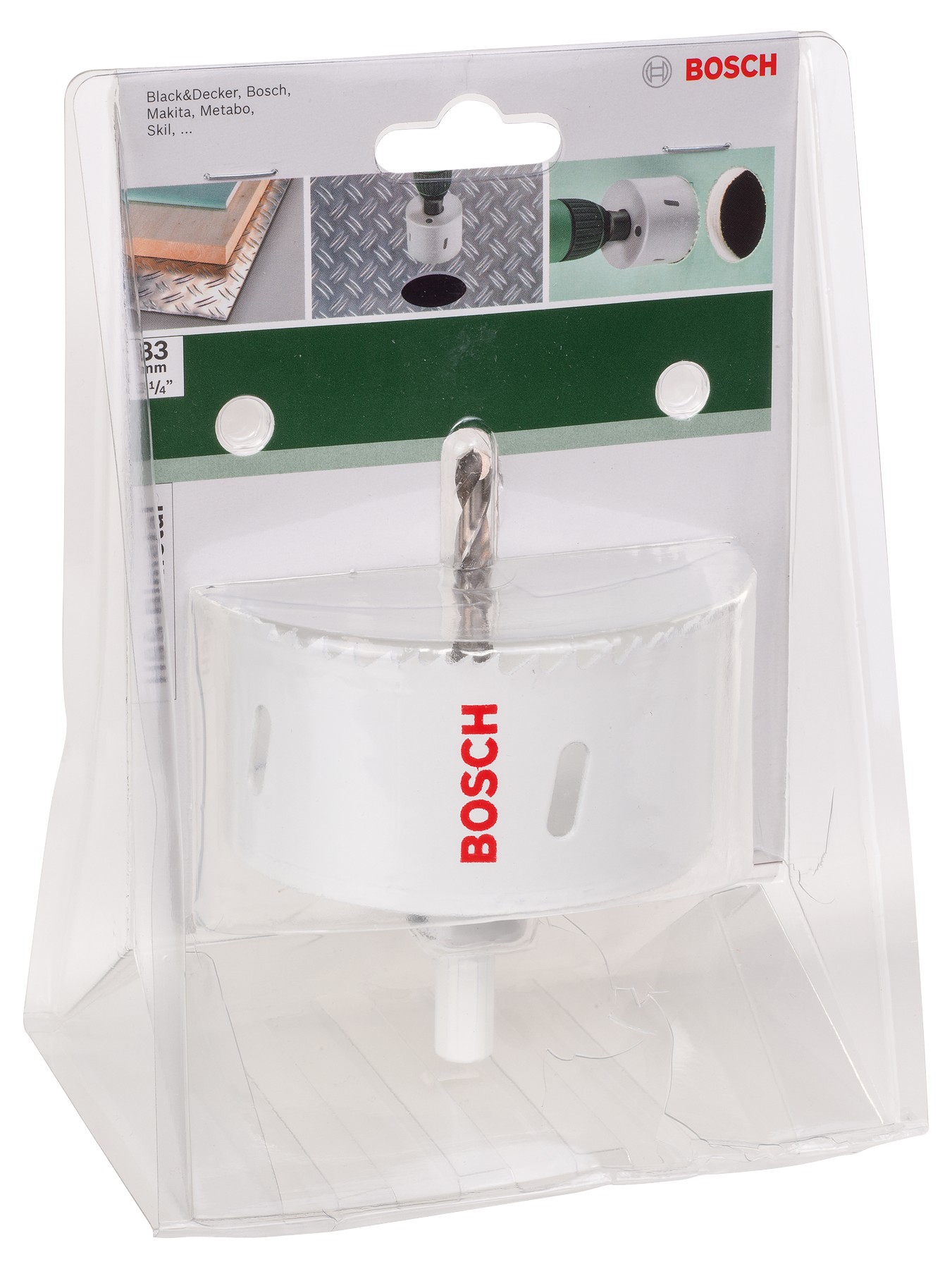 Sierra de corona HSS bimetálicaDiámetro = 83 mm