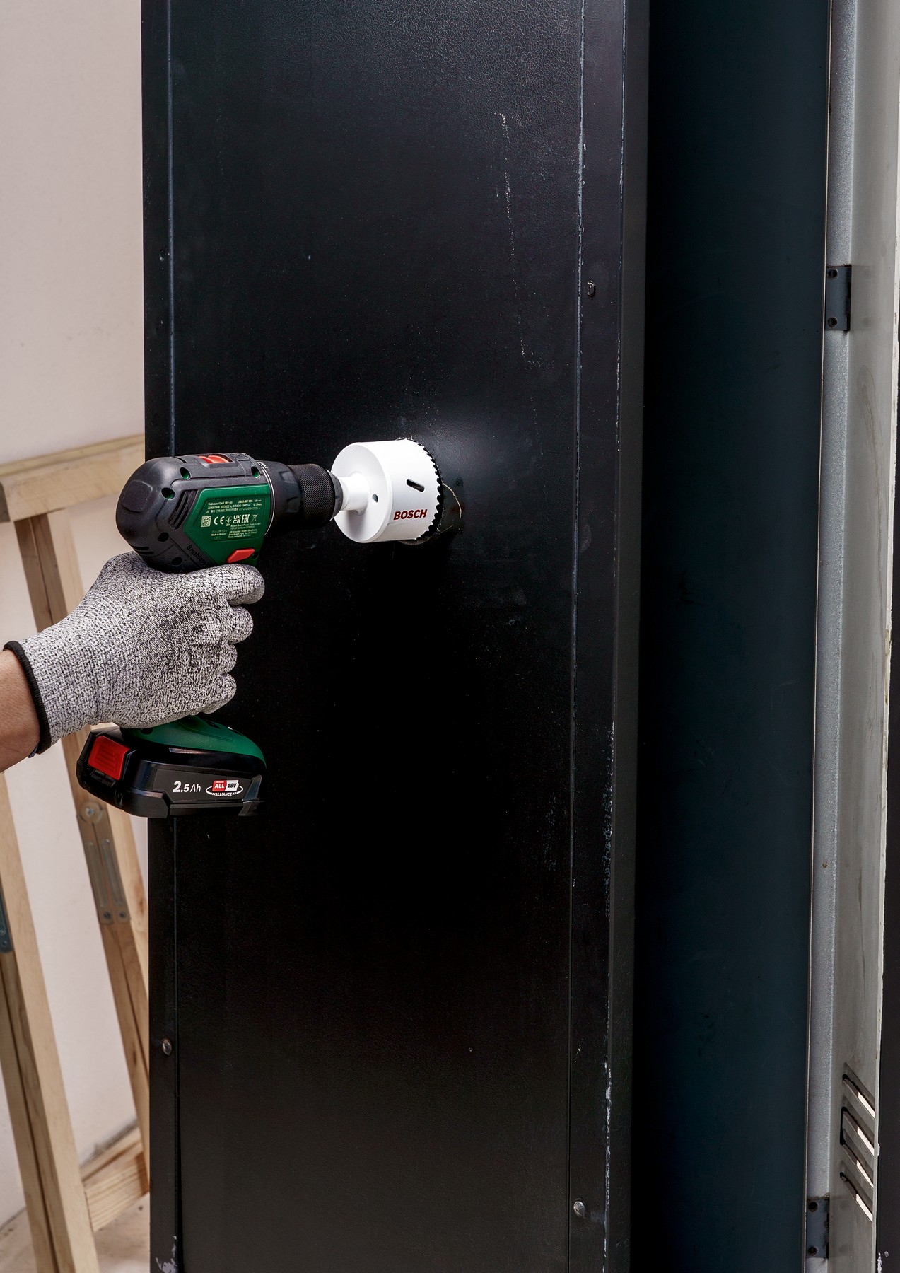 Sierra de corona HSS bimetálicaDiámetro = 95 mm