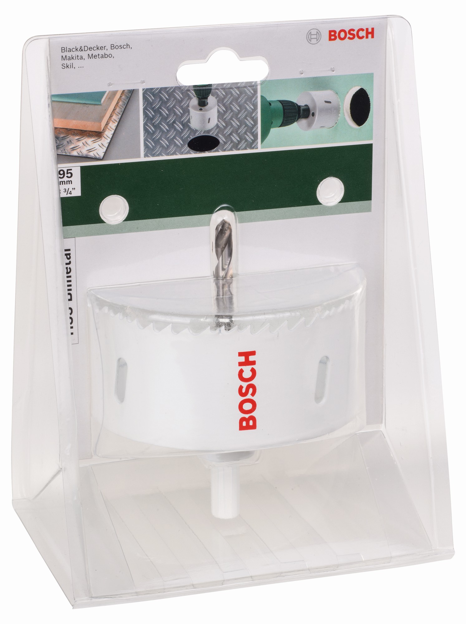 Sierra de corona HSS bimetálicaDiámetro = 95 mm