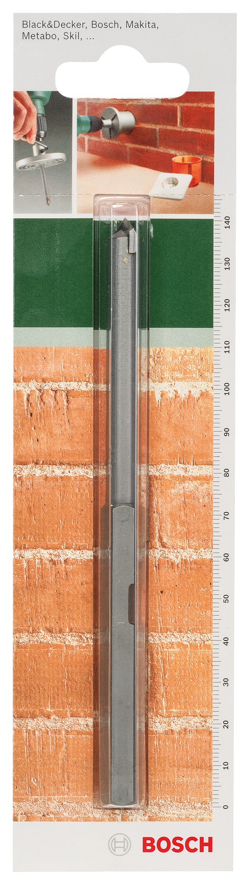 Broca centradora reforzada con metal duro