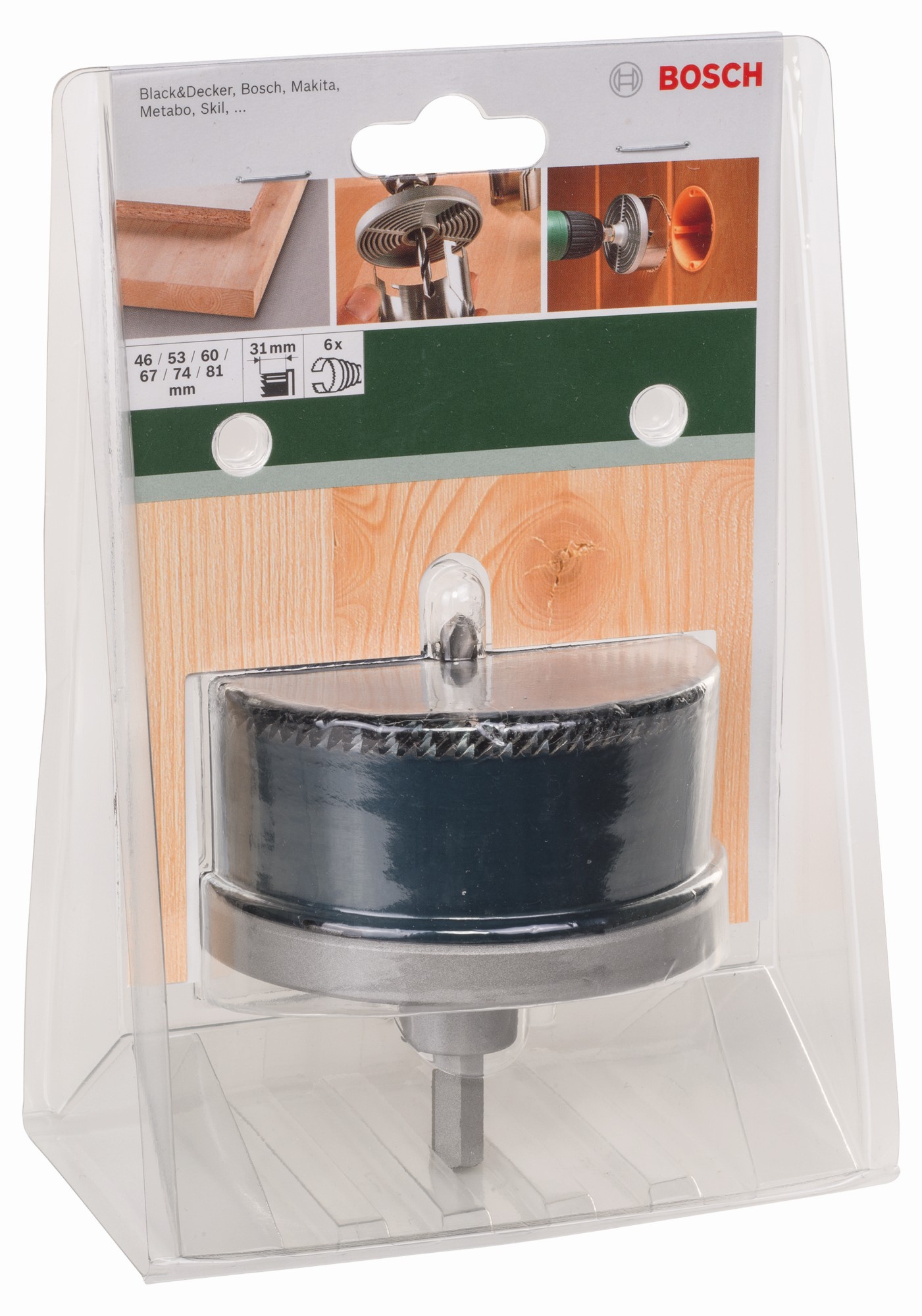 Set de 6 coronas de sierra46; 53; 60; 67; 74; 81 mm