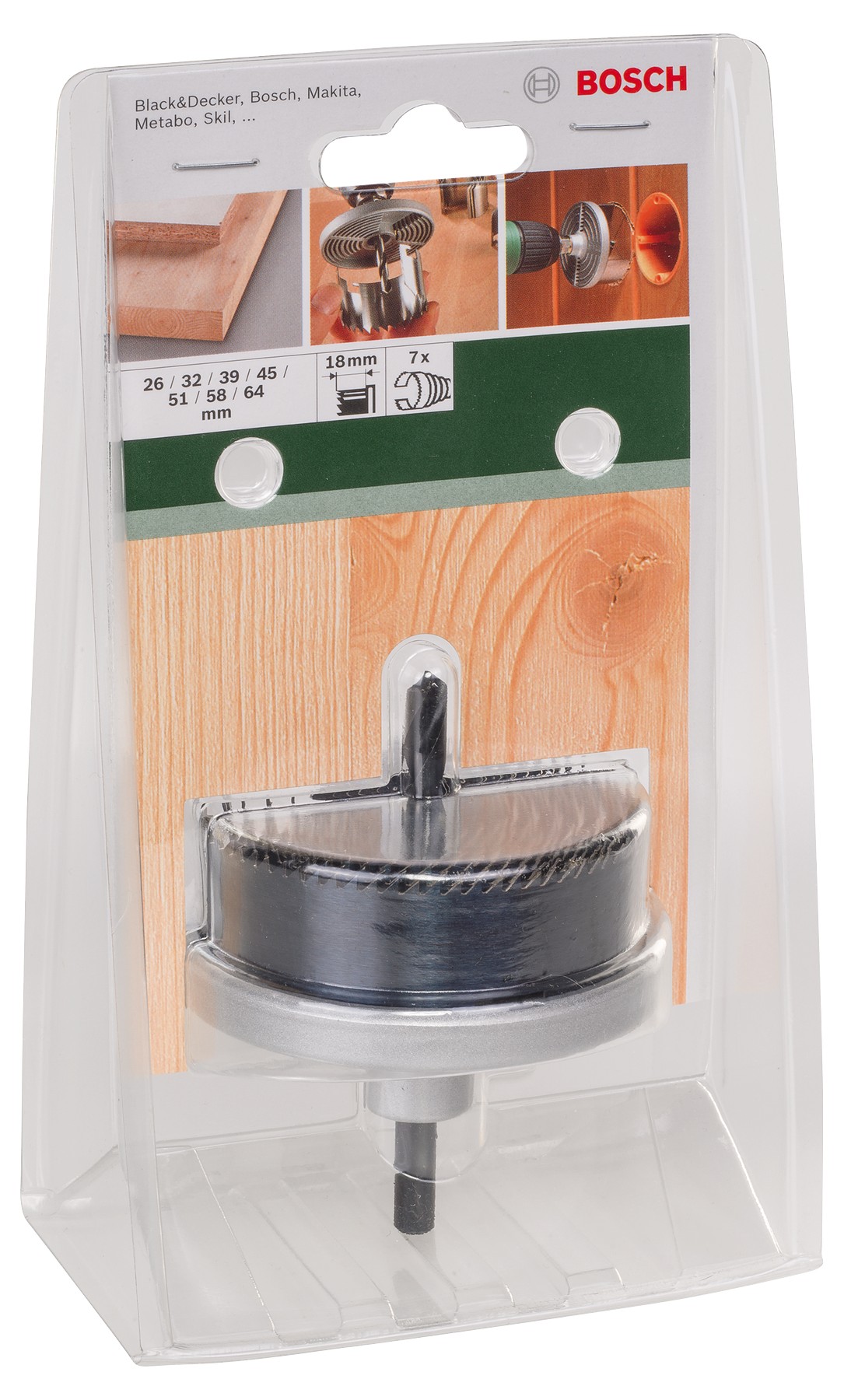 Set de 7 coronas de sierra26; 32; 39; 45; 51; 58; 64 mm