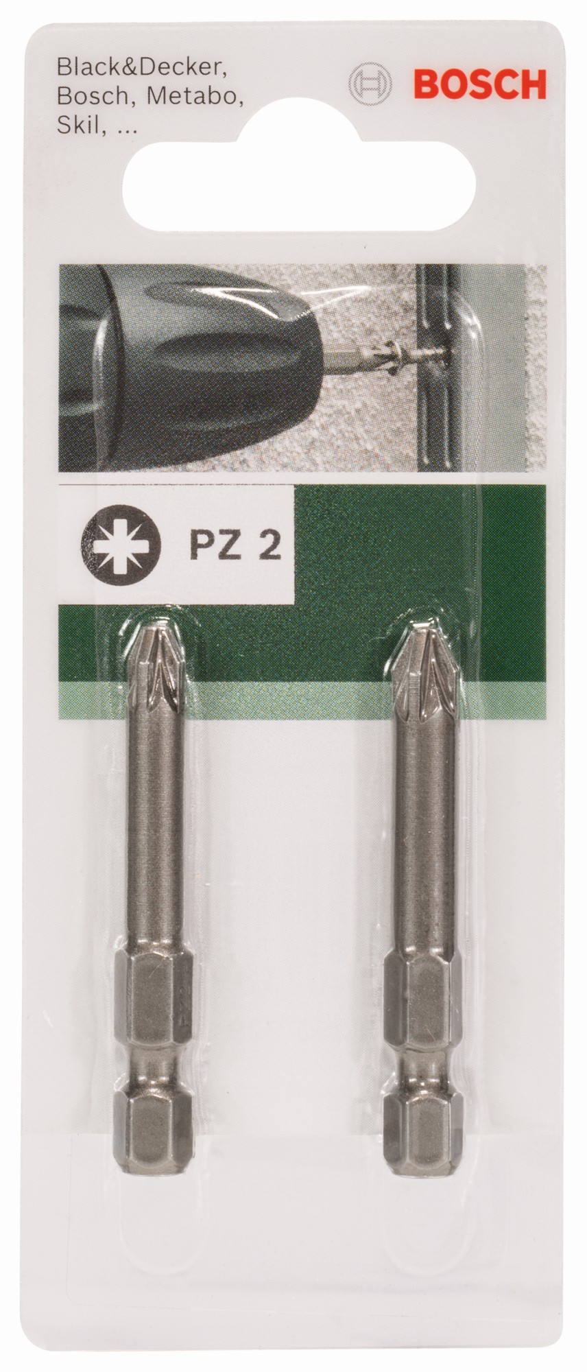 Lámina de destornillador para tornillos con ranura en cruz Pozidriv (PZ)