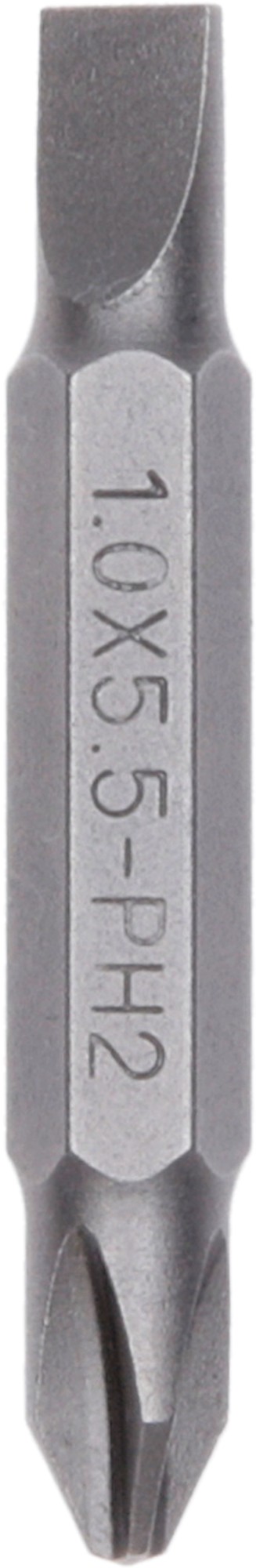 Punta doble para tornillos de ranura en cruz Phillips y tornillos de ranura longitudinal (PH, S)