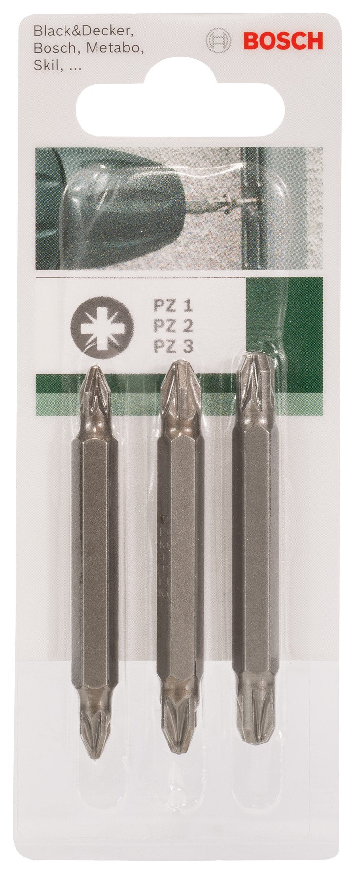 Set de 3 puntas de destornillador dobles (PZ, PZ)