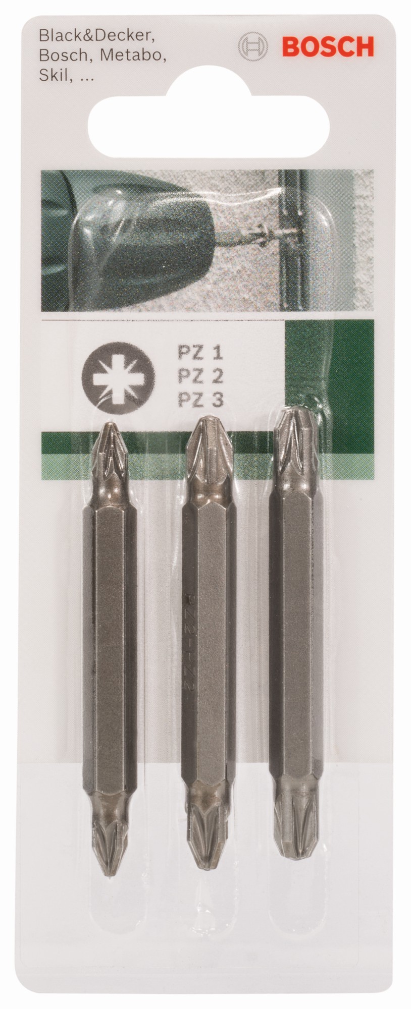 Set de 3 puntas de destornillador dobles (PZ, PZ)