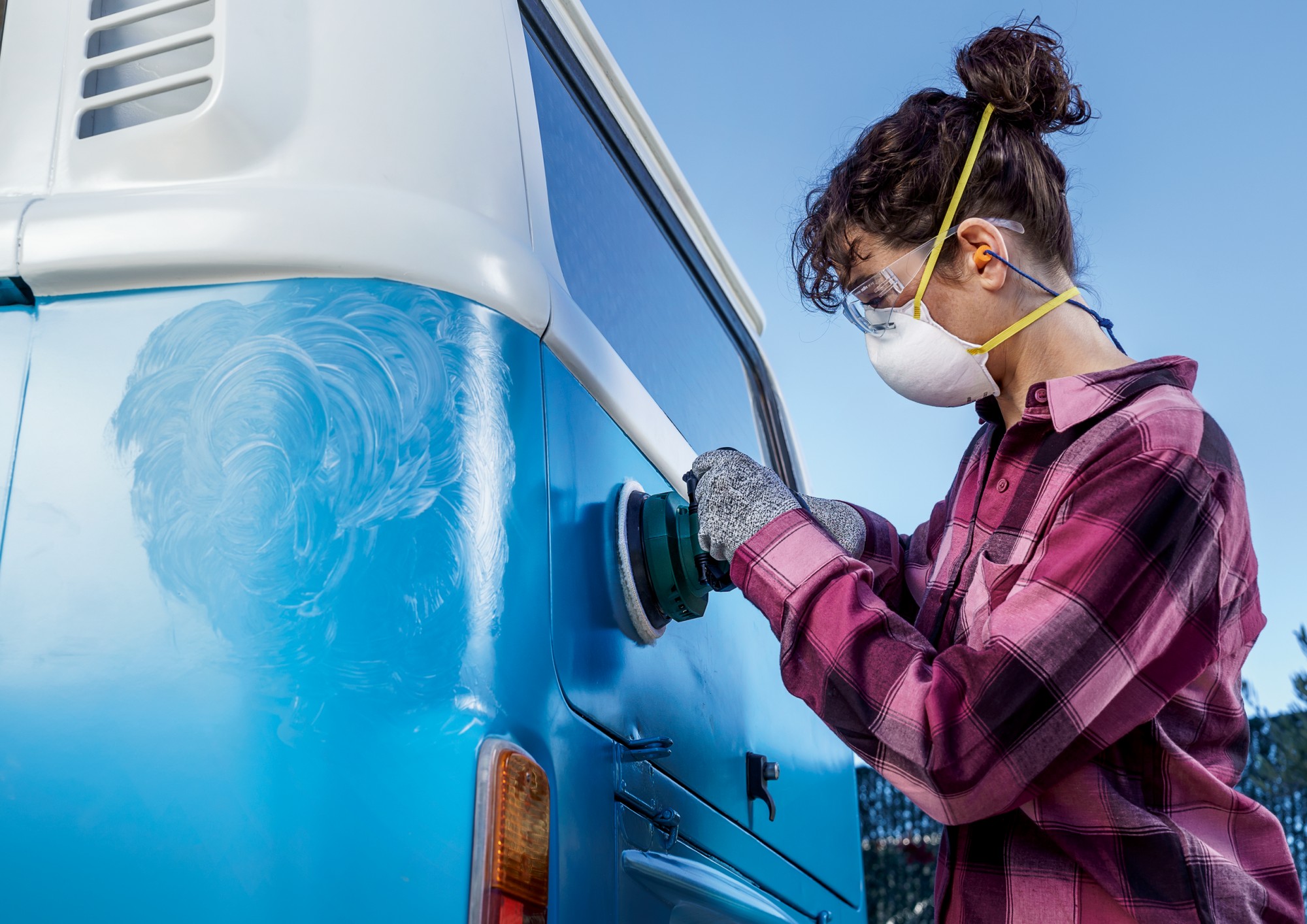 Esponja de pulido para lijadora excéntrica, 125 mmCierre por contacto