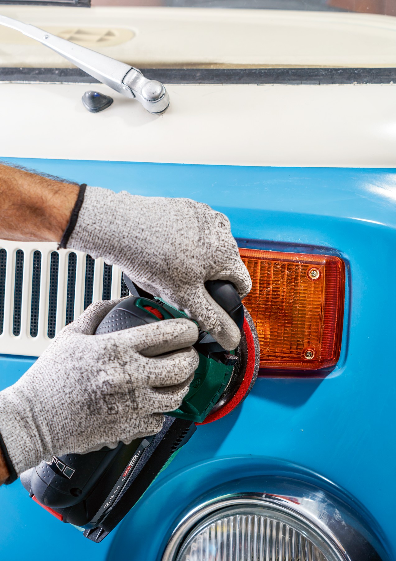 Esponja de pulido para lijadora excéntrica, 125 mmCierre por contacto