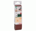 Set de hojas de lija de 3 piezas para lijadora minibanda de Bosch, calidad rojaG = 120