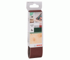 Set de hojas de lija de 3 piezas para lijadora minibanda de Bosch, calidad rojaG = 120