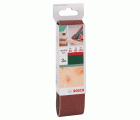 Set de hojas de lija de 3 piezas para lijadora minibanda de Bosch, calidad rojaG = 60 - 120