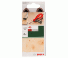 Set de 3 bandas de lija para Black+Decker Powerfile, calidad roja13 x 451 mm; G = 40, para madera
