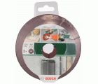 Set de discos lijadores de fibra de 5 piezas para amoladora angular, corindónD = 125 mm; G = 80, 5 unidades
