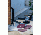 Set de discos lijadores de fibra de 12 piezas para amoladora angular, corindónD = 125 mm; G = 36 - 100, 12 unidades