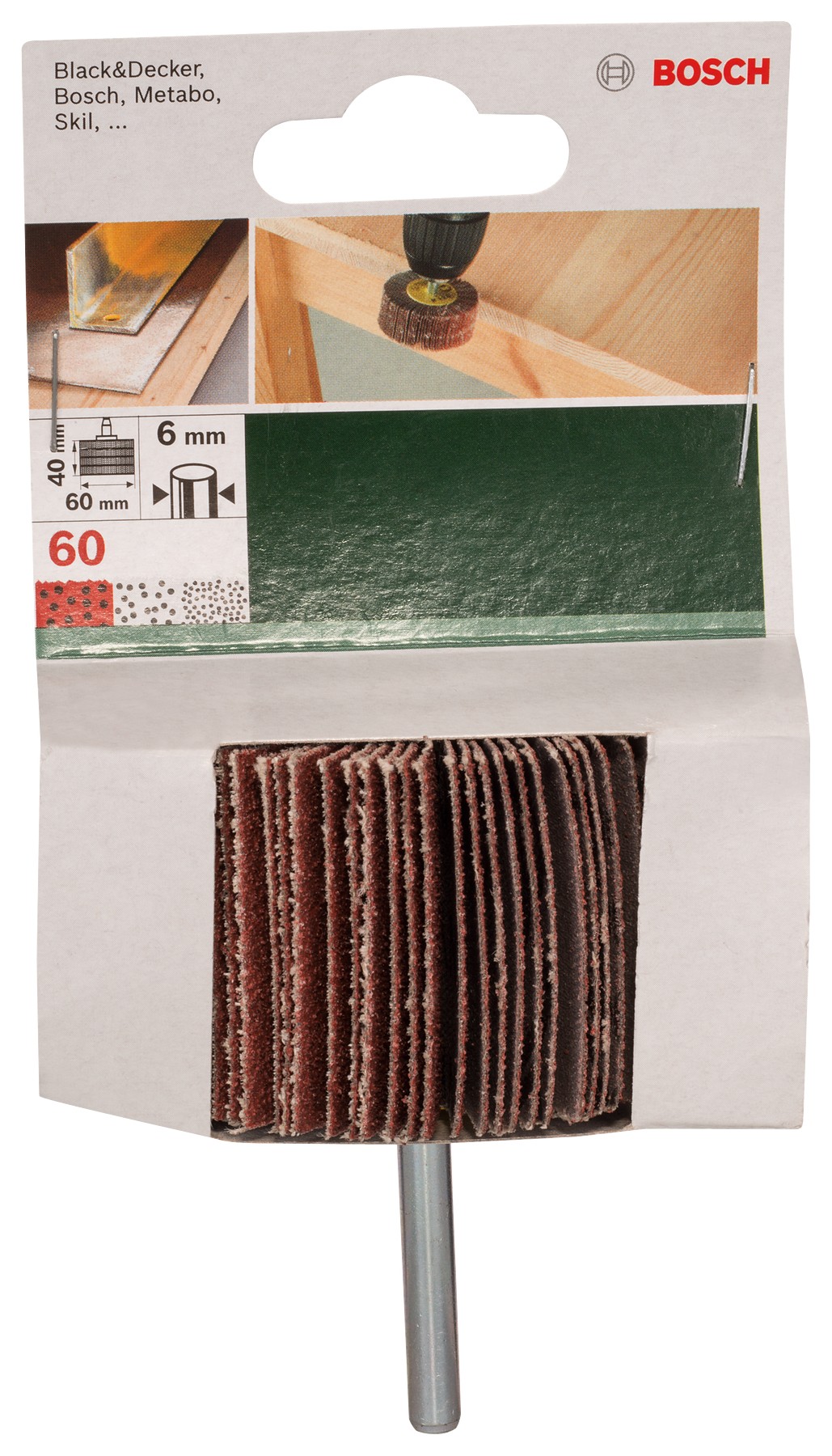 Lijadoras de laminillas para taladradoras, 60 mm