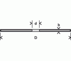 Disco de corte recto, inoxidableD = 125 mm; grosor= 1,0 mm