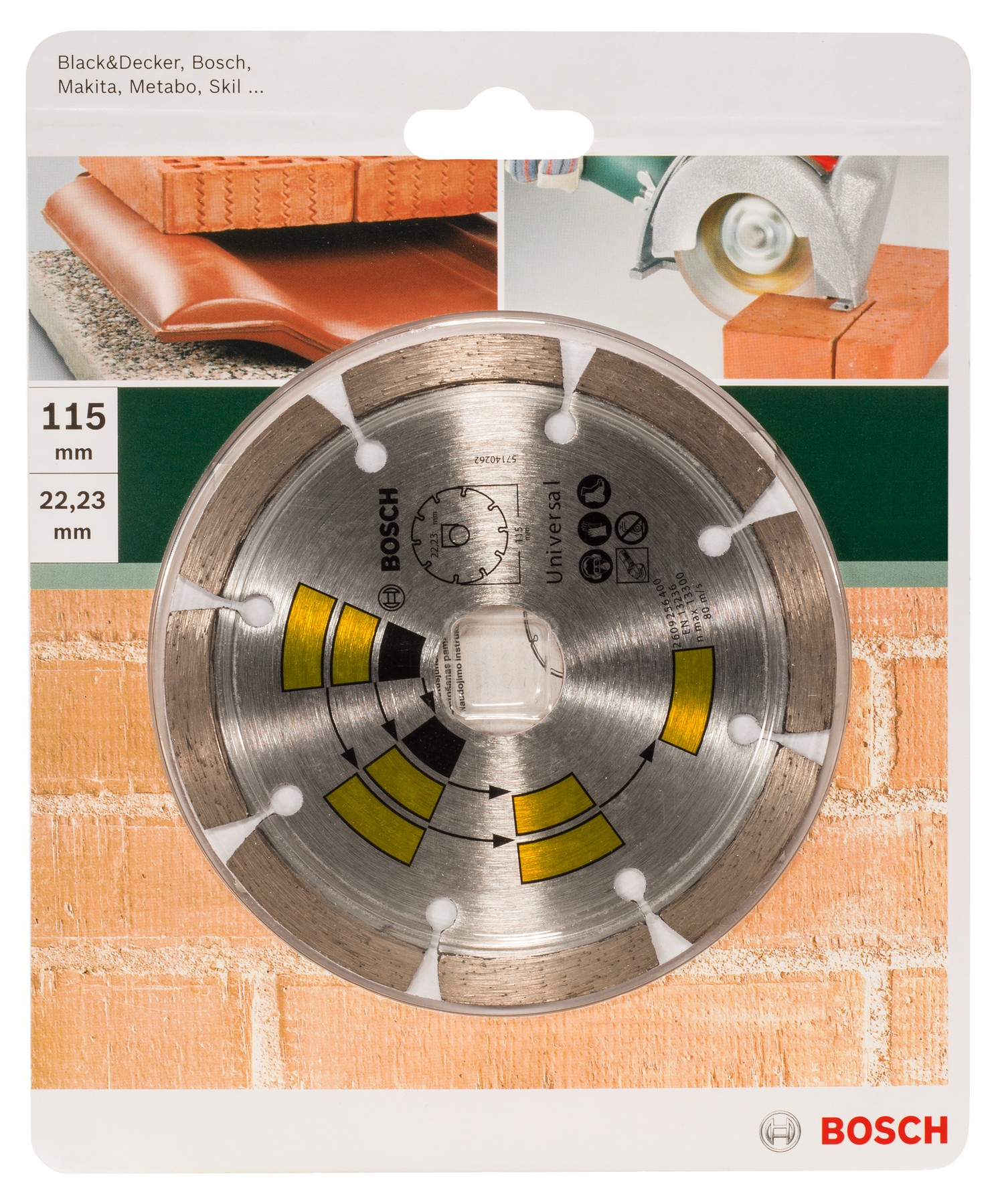 Disco de corte de diamante UniversalD = 115 mm