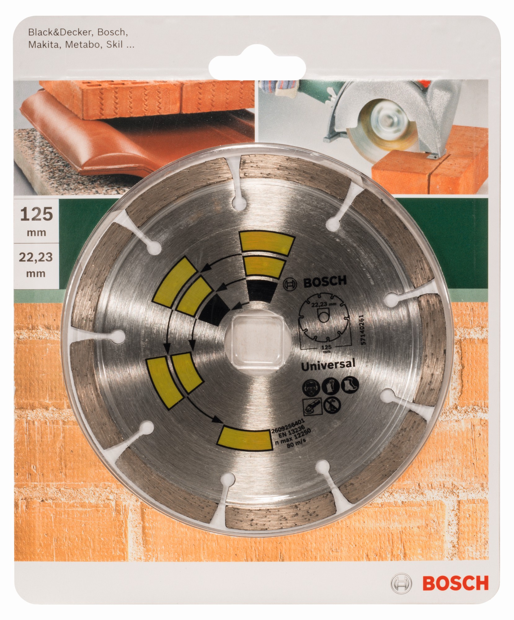 Disco de corte de diamante UniversalD = 125 mm