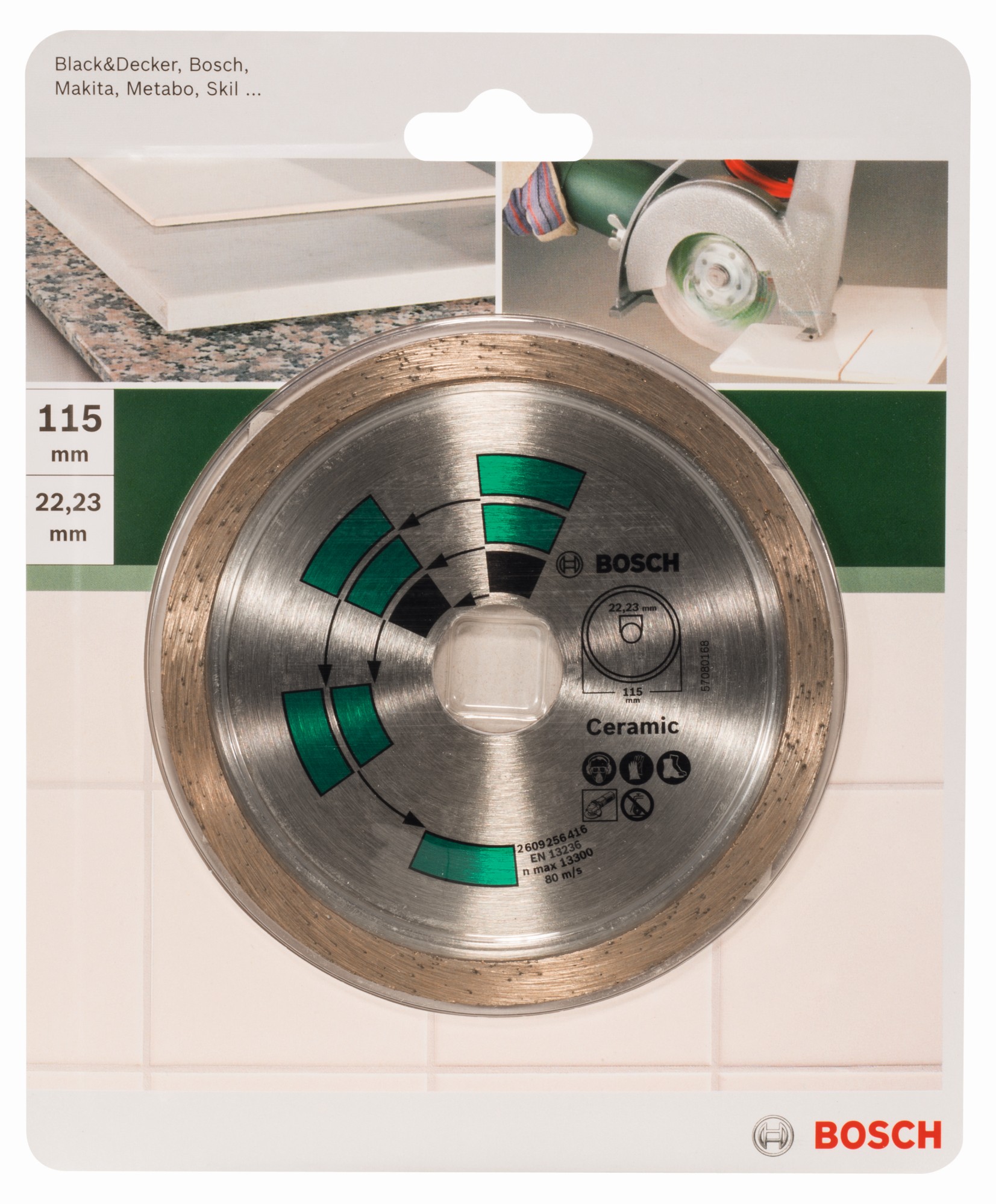 Disco de corte de diamante para azulejosD = 115 mm