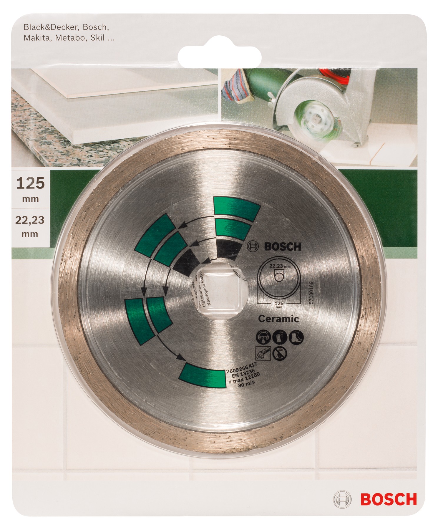 Disco de corte de diamante para azulejosD = 125 mm