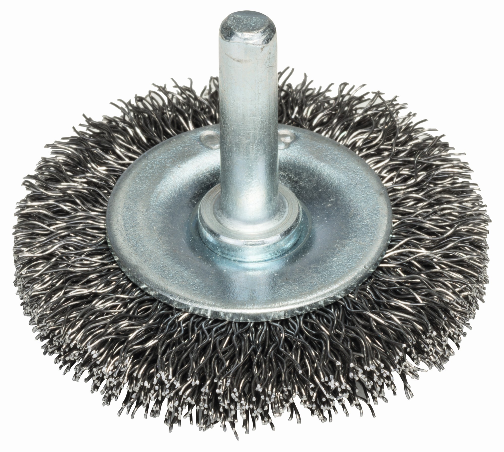 Cepillos de disco para taladradoras, alambre ondulado, 50 mm