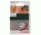 Cepillos de disco para taladradoras, alambre de nailon con medio de lijado de corindón, grano K80, 75 mm